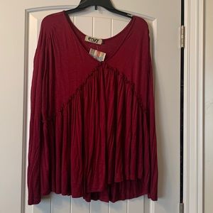 Cute knit little babydoll top